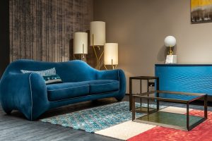 blue furniture
