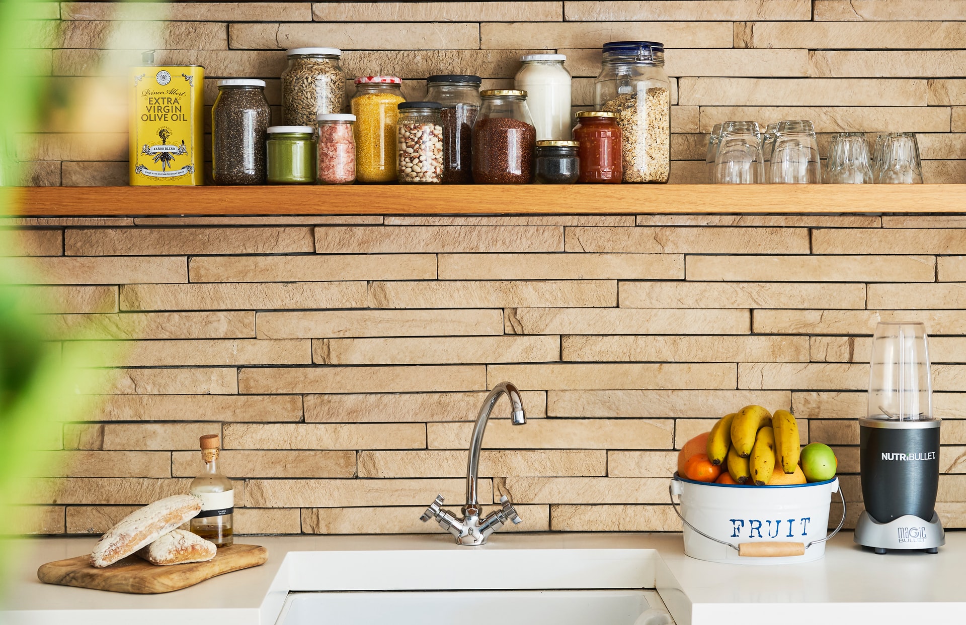 jars in the kitchen