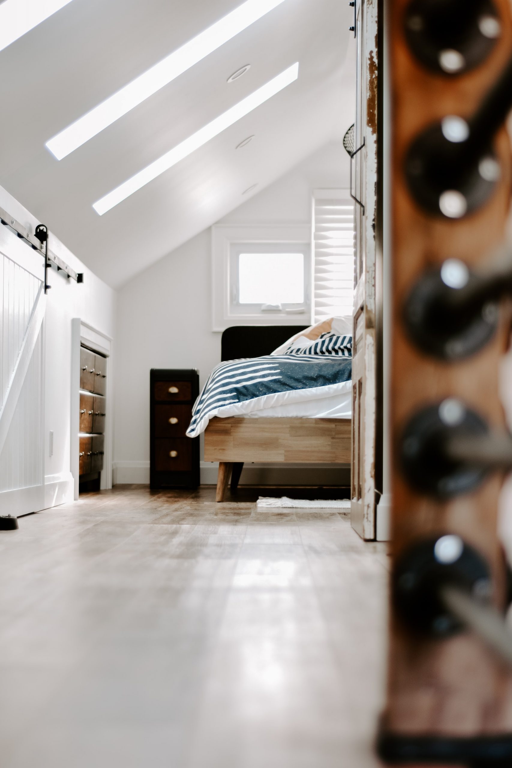 bedroom in the attic