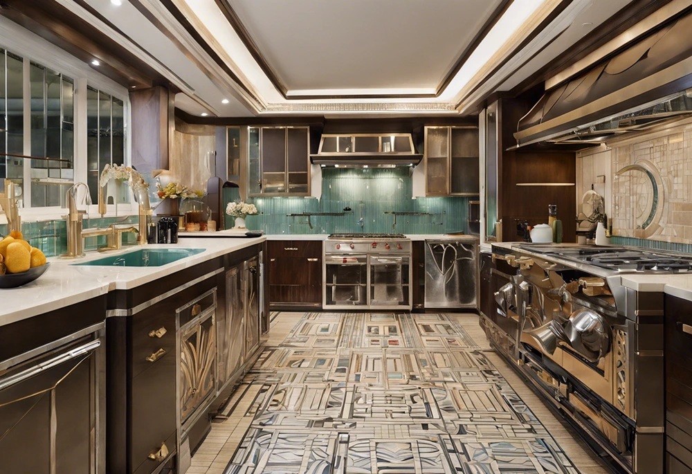 Geometric Patterns and Symmetry in Art Deco Kitchens