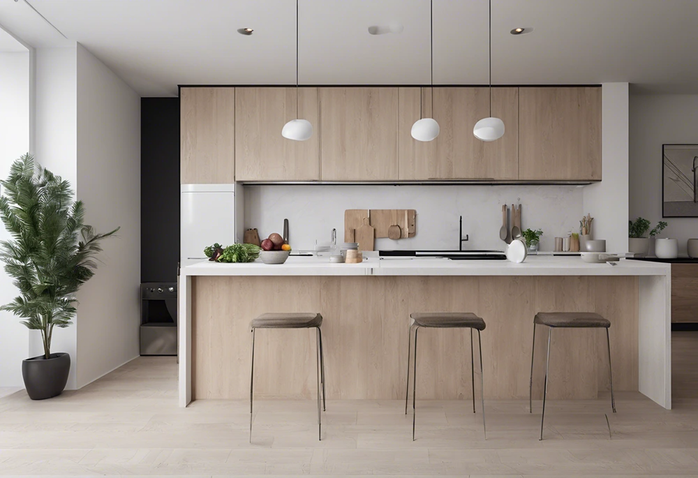 Practical Application of Minimalist Kitchen Textures