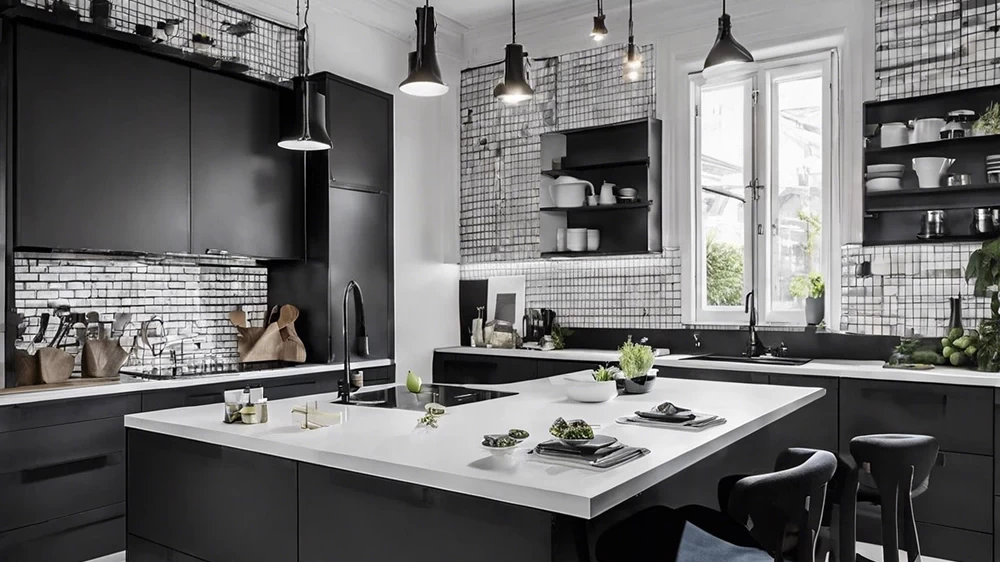 Monochrome Kitchen Designs: A Blend of Elegance and Simplicity